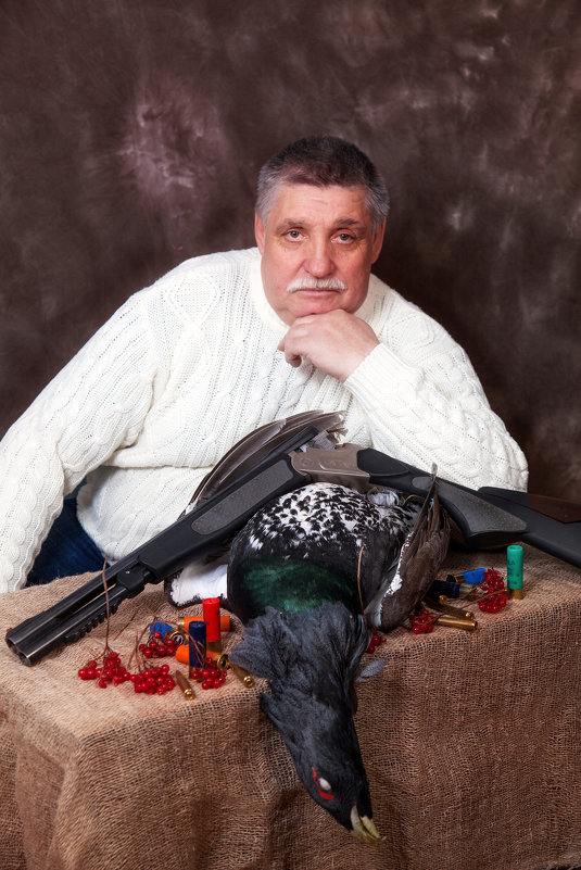Портрет с охотничьим трофеем - Alexandr Krepky