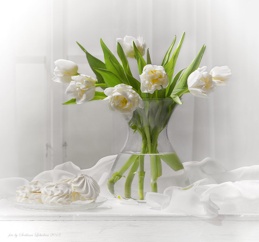С белыми тюльпанами и зефиром - Светлана Л.
