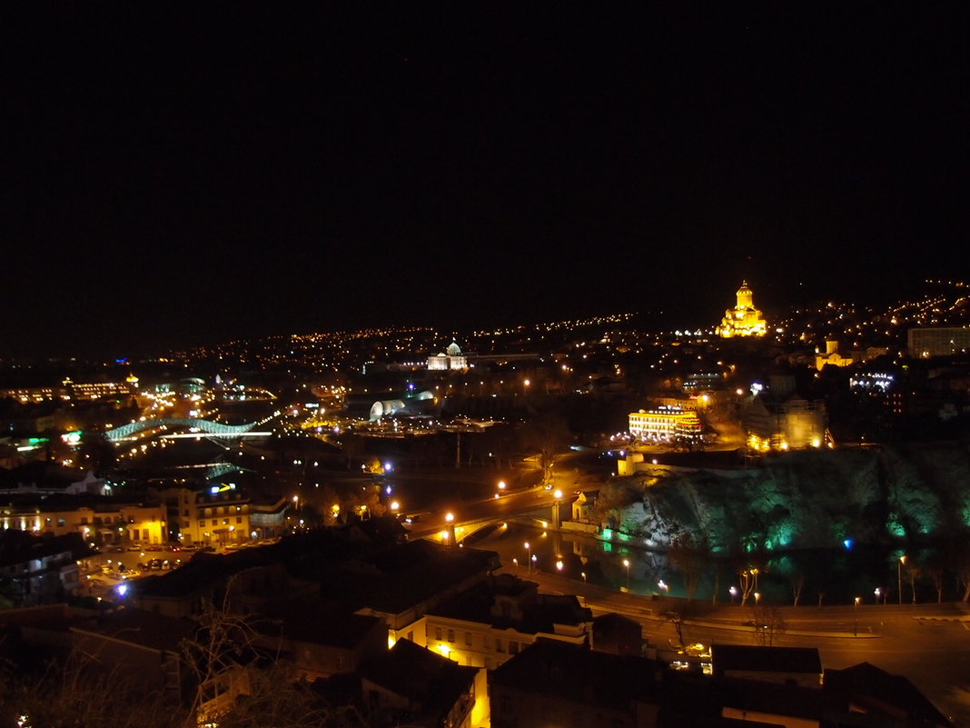Вид на ночной Тбилиси - Ольга Говорко