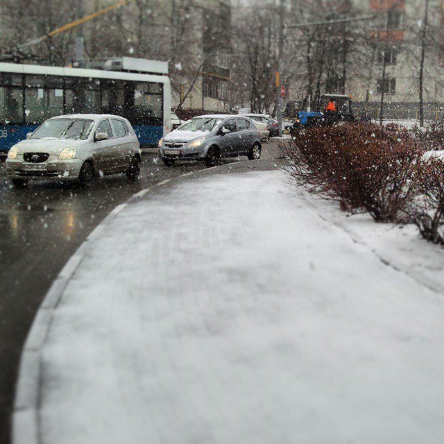 Снегопад 3-го апреля в Москве - Артём Тараненко