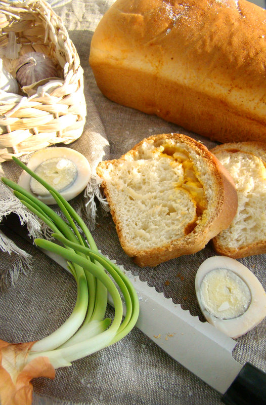 Чесночный хлеб. Рецепт можно посмотреть в моей кулинарной группе http://vk.com/public85432007 - Наталья Майорова