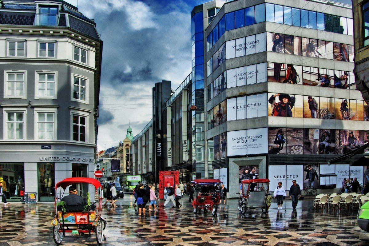 Копенгаген после дождя - Free 