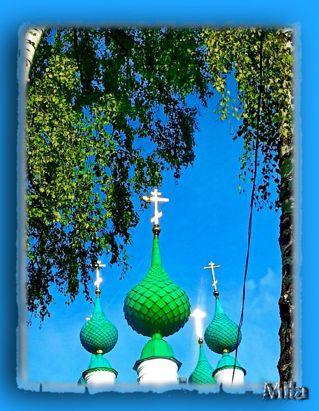 Купол церкви, крест и небо...... - Людмила Богданова (Скачко)