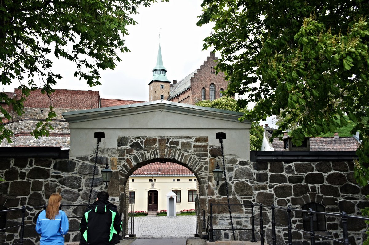 Средневековая крепость Акерсхус в самом сердце города на берегу Осло-фьорда - Елена Павлова (Смолова)