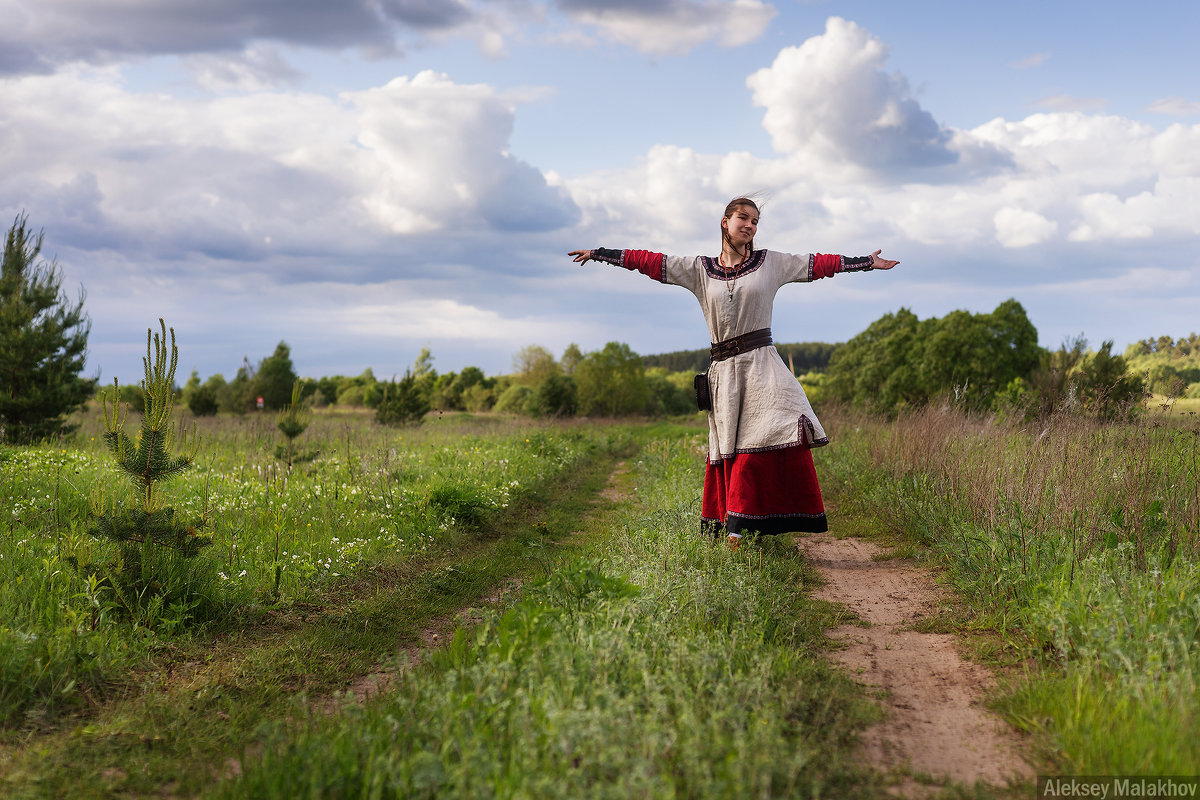 Девушка селянка в поле - Алексей Малахов