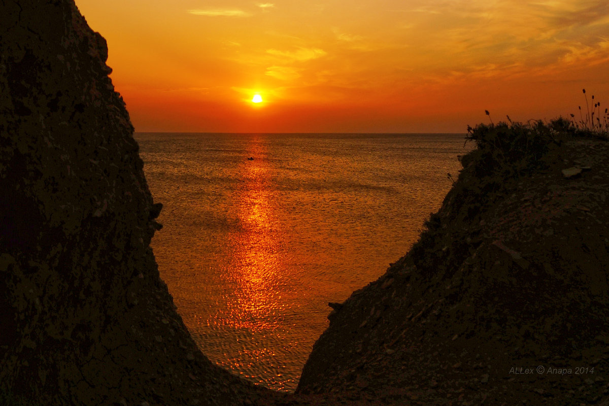 Черное море на рассвете Анапа