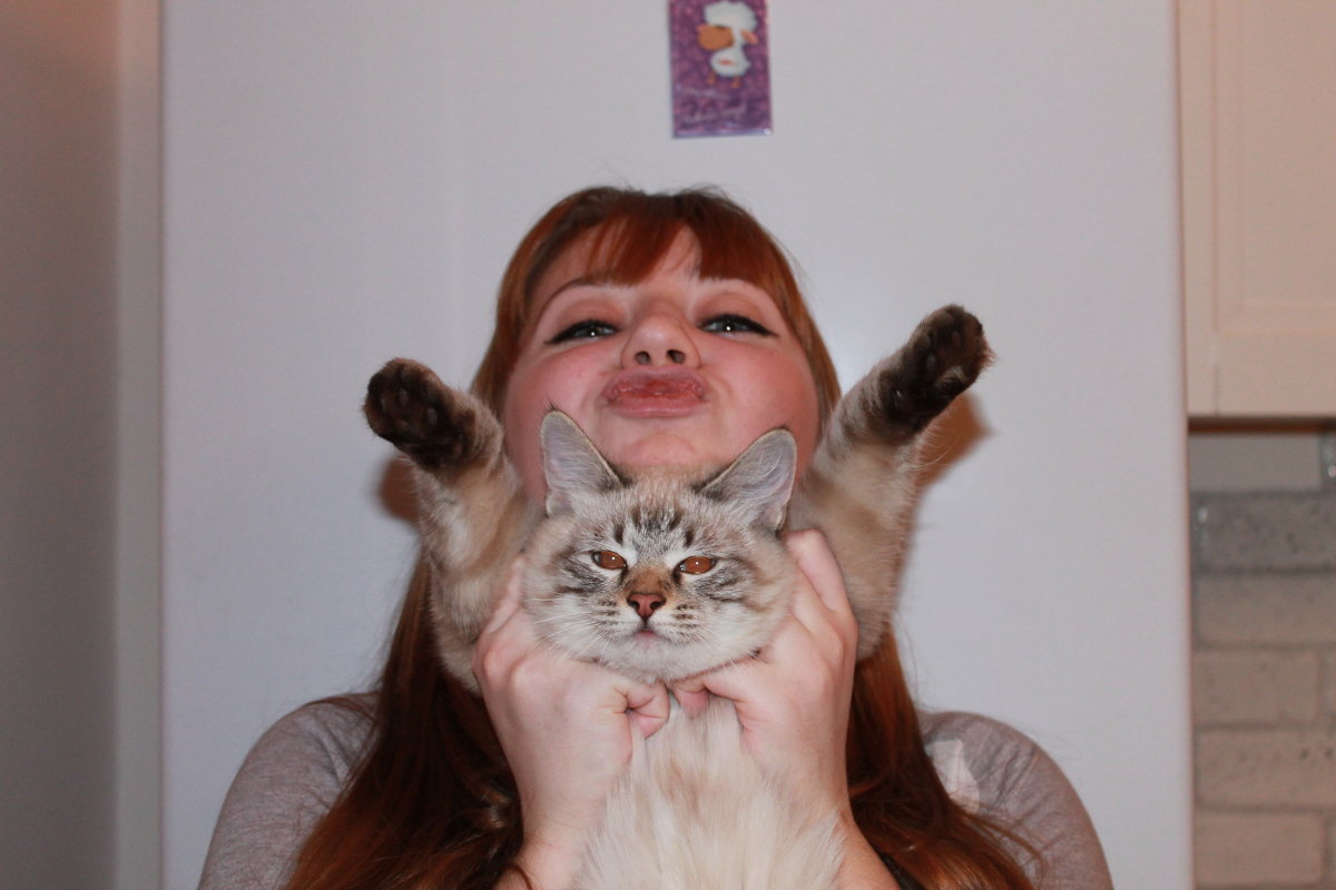 Фотосессия: девушка и кот - Ольга Евдокимова