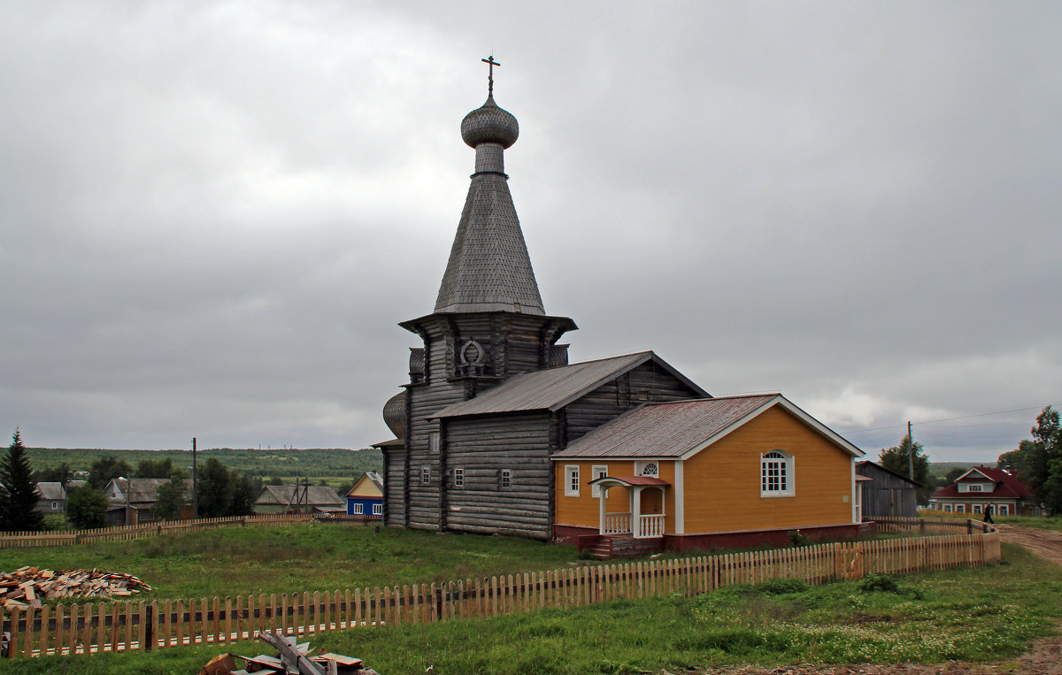 Русский Север. Село Нёнакса. Никольская церковь - Владимир Шибинский