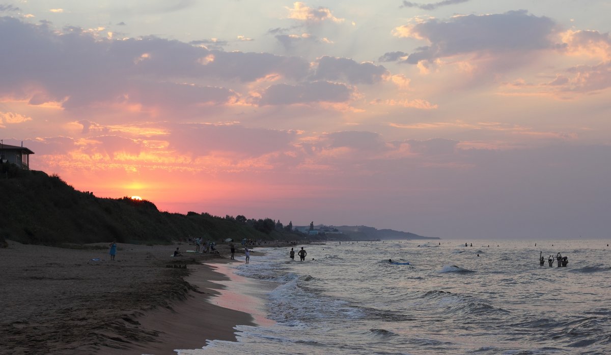 Закат над пляжем, Азовское море - Marina K