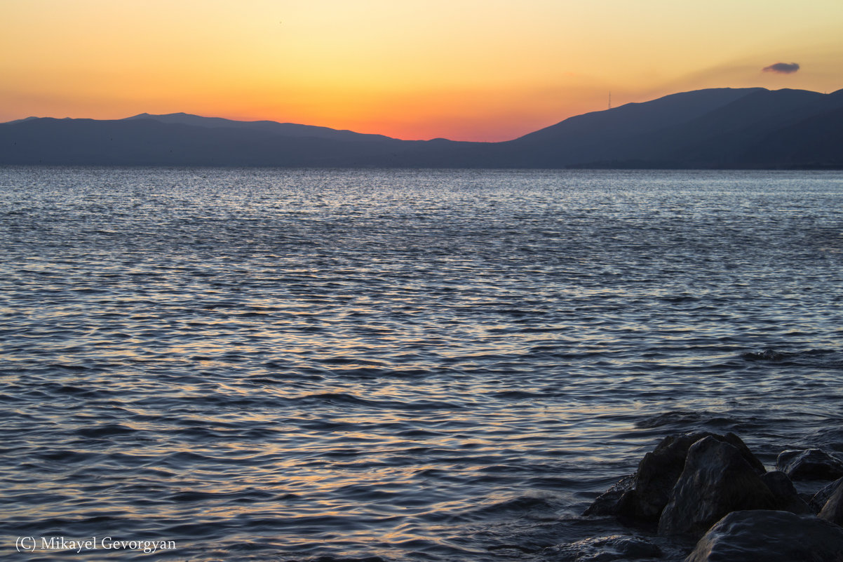 Sunset Sevan lake - Mikayel Gevorgyan