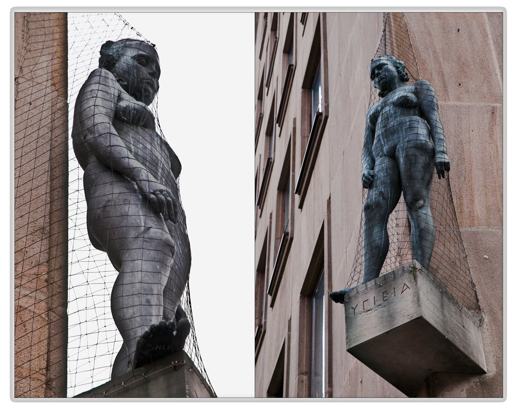 Настенная скульптура. Lorenzer Platz, Nürnberg - Grigory Spivak
