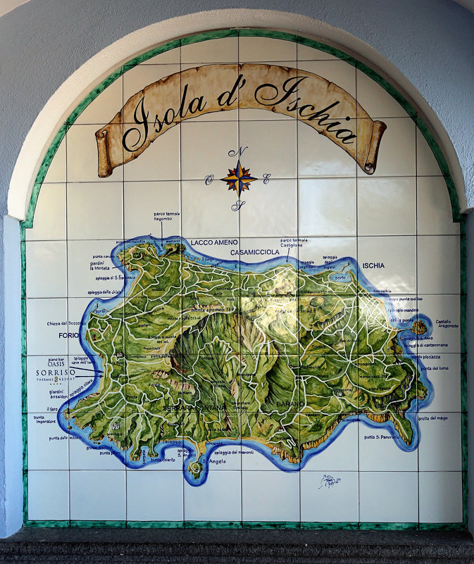 карта острова Иския - Larisa Ulanova