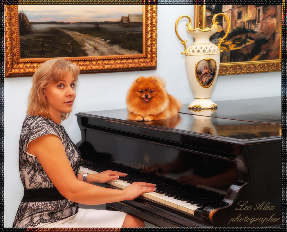 Ноктюрн для пианино с собакой - Leo Alex Foto