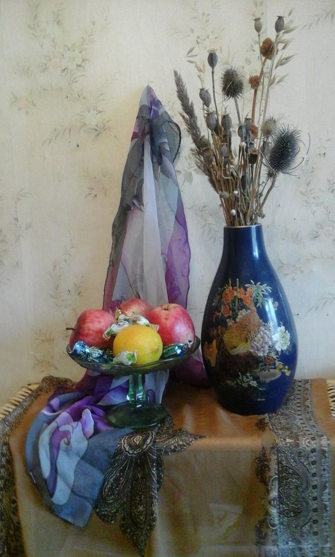 Натюрморт с китайской вазой. - Светлана Калмыкова
