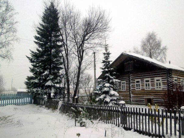 Зима пришла в деревню утром 9 октября... - Николай Туркин 
