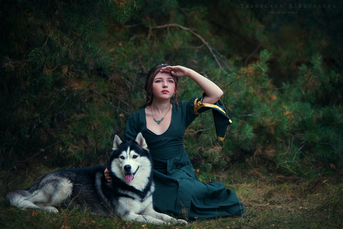 девочка и собака - Ярослава Бакуняева