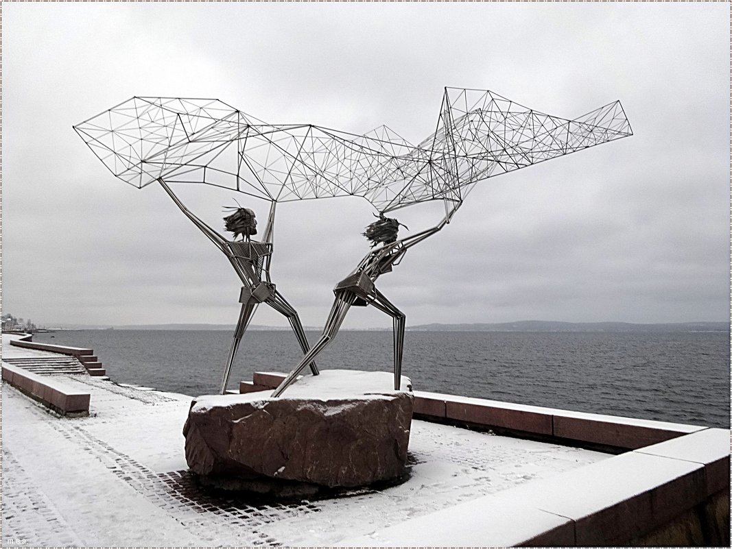 Скульптура «Рыбаки» - Вера 