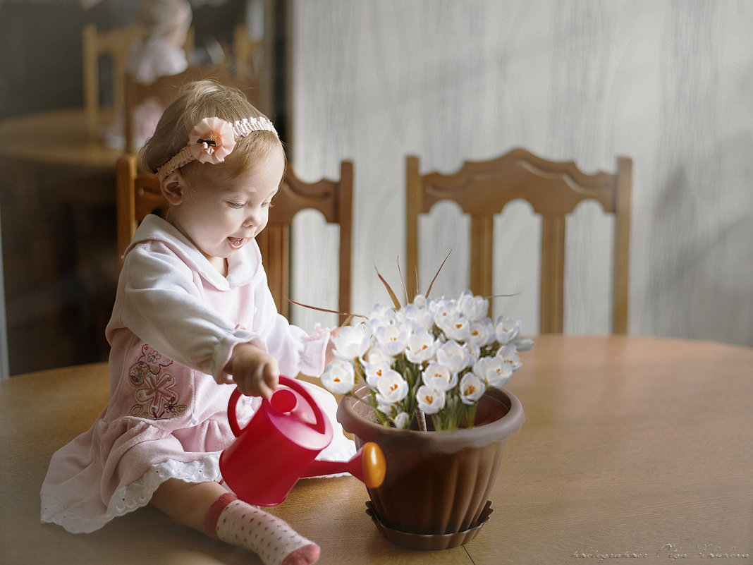 Дашенька и белые цветы - Olga Zhukova