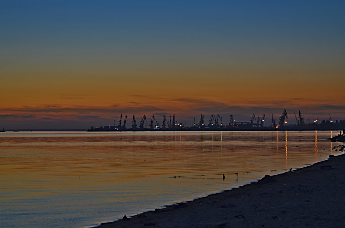 Закат в порту - Tatiana Kretova