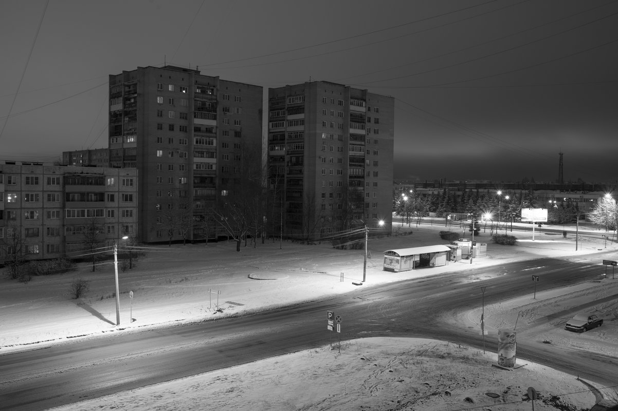 Ночной город(вид с балкона)2 - николай постернак