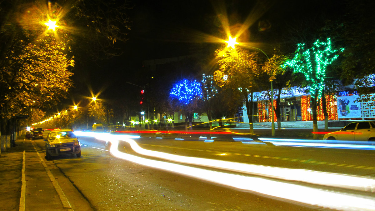 Ночной проспект Ленина, Измаил - Жанна Романова
