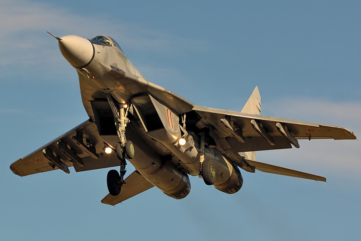 28 октября 2014 года. Посадка МиГ-29. Аэродром Барановичи (UMMA) - Сергей Коньков
