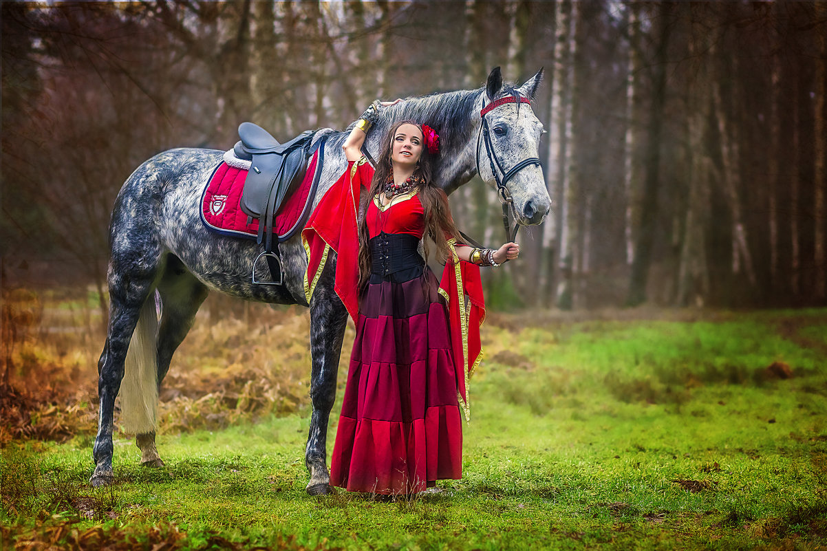 Цыганка с лошадью - Виктор Седов