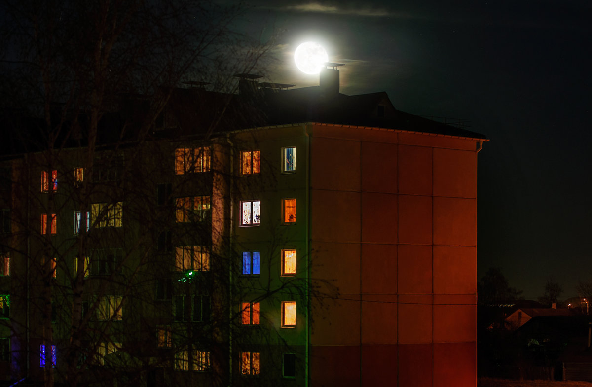Ночь, 27 декабря 2015 и полная луна - Анатолий Клепешнёв
