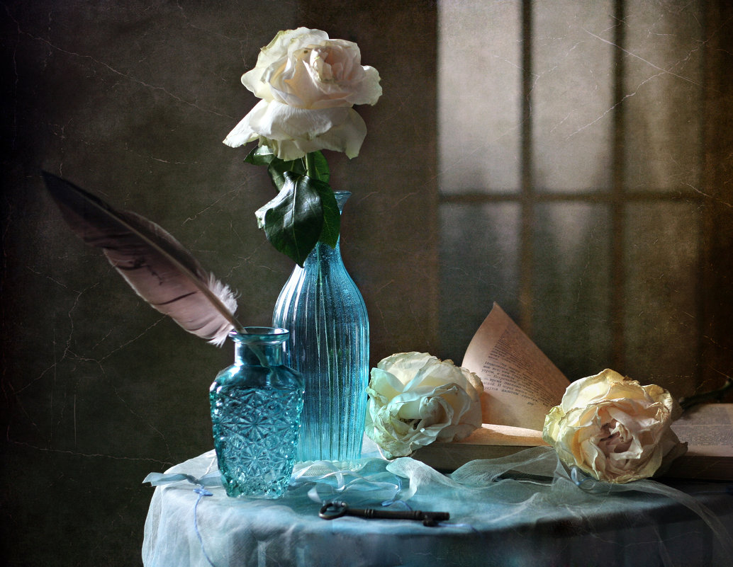 Натюрморт с увядающими розами - lady-viola2014 -