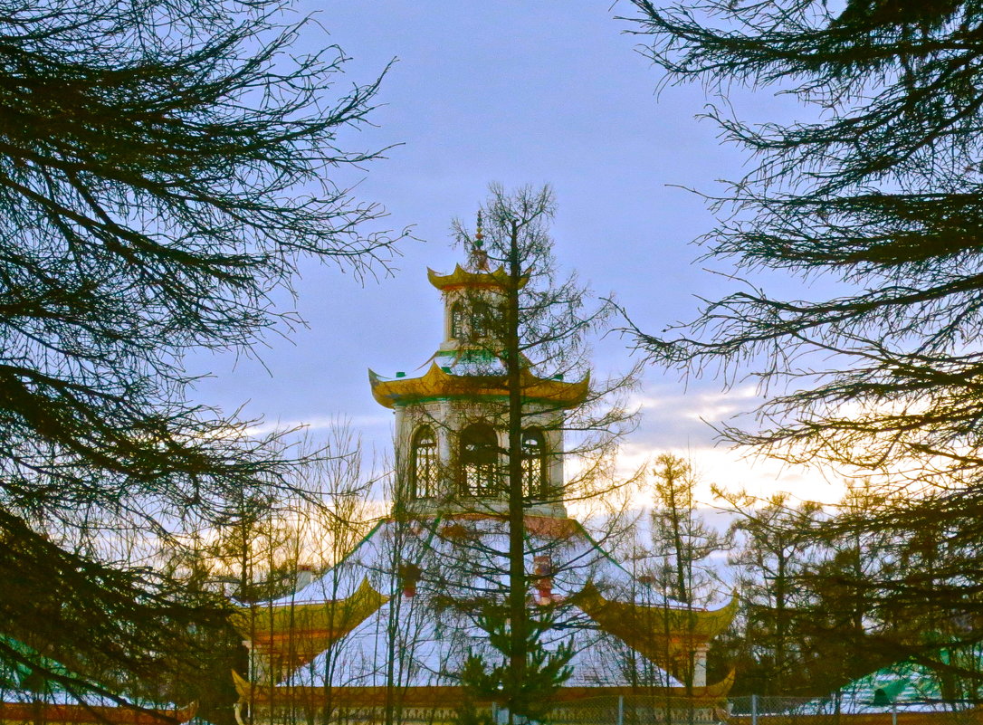 пагода в китайской деревне - Елена 