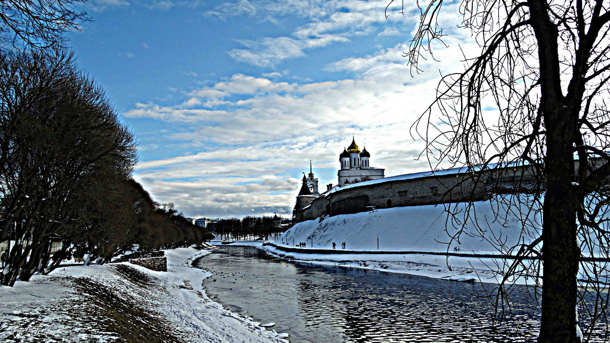Река Пскова. Кремль. (HDR) - Fededuard Винтанюк