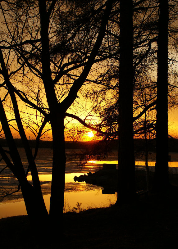Закат на озере - Владимир 