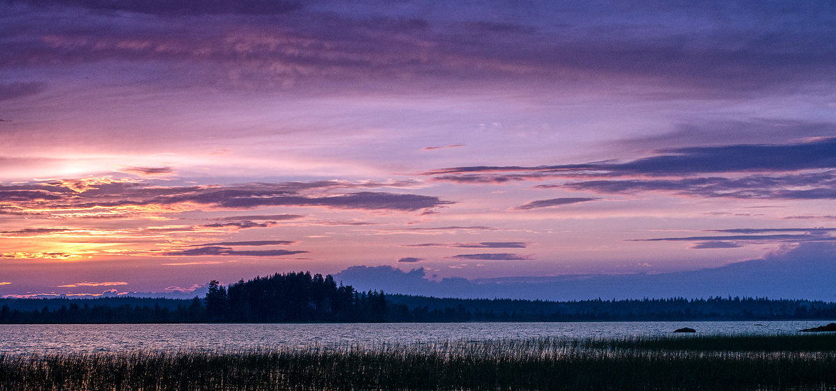 Закат на карельском озере. - Александр Белоглазов