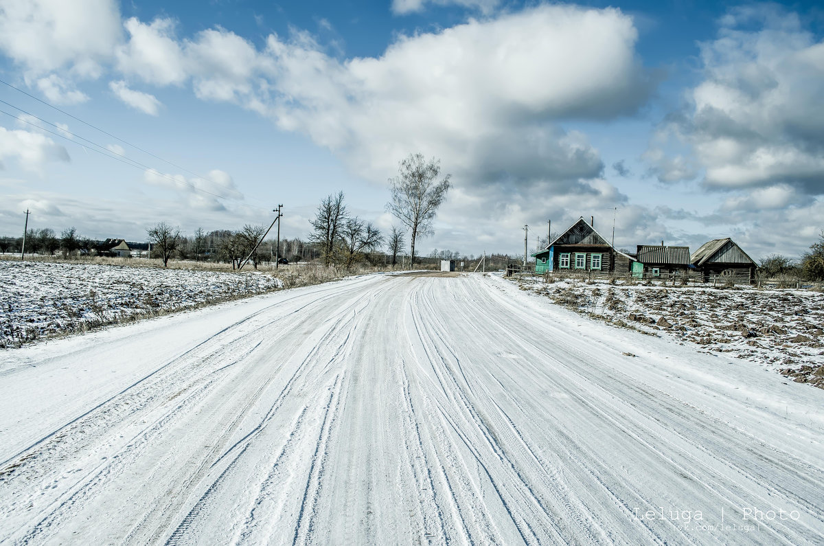 Снежная дорога в деревню - Slava Leluga 