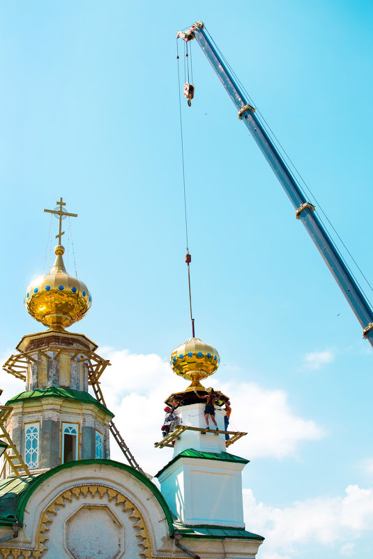 Реставрация церкви Успения Пресвятой Богородицы. - Елена Кознова