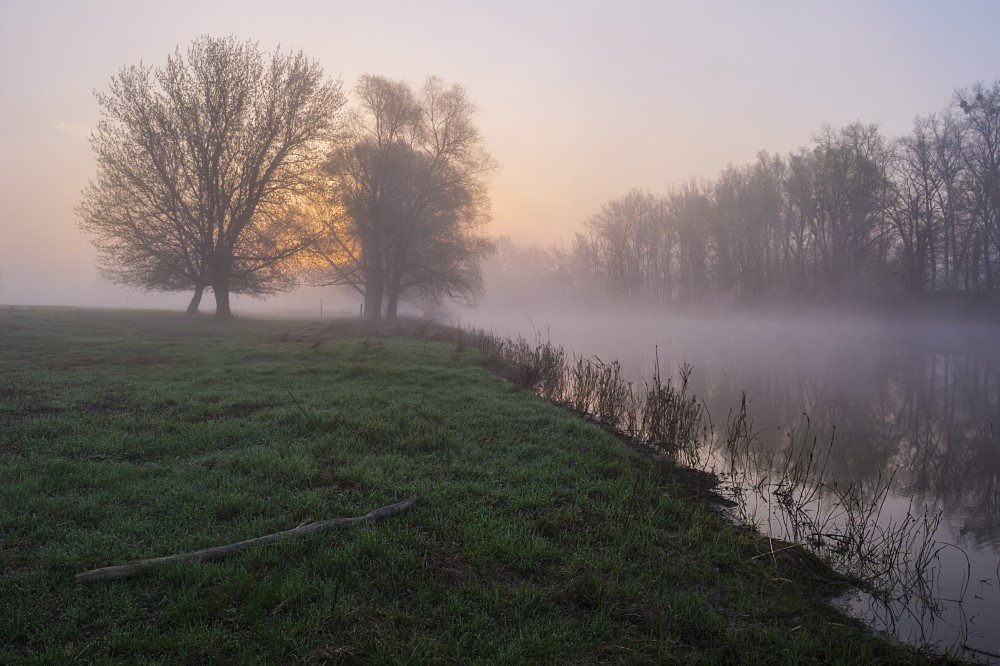 Туманное утро на реке Псел - Сергей Корнев