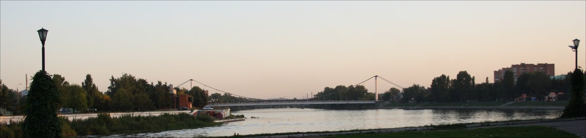 Панорама  города Пенза. Река Сура. - Валерия  Полещикова 