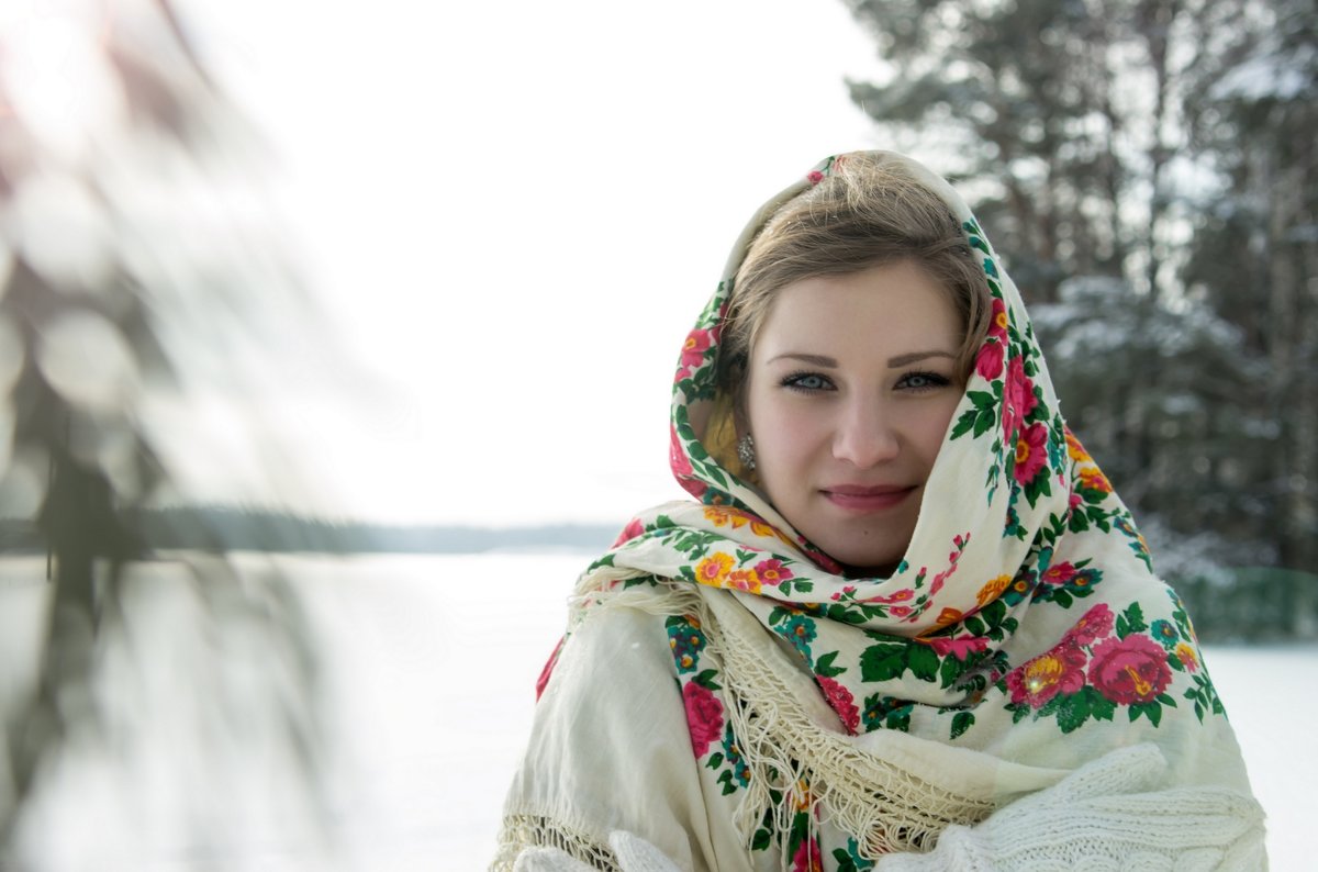 Зимний портрет белорусской красавицы - Анна Котенкова