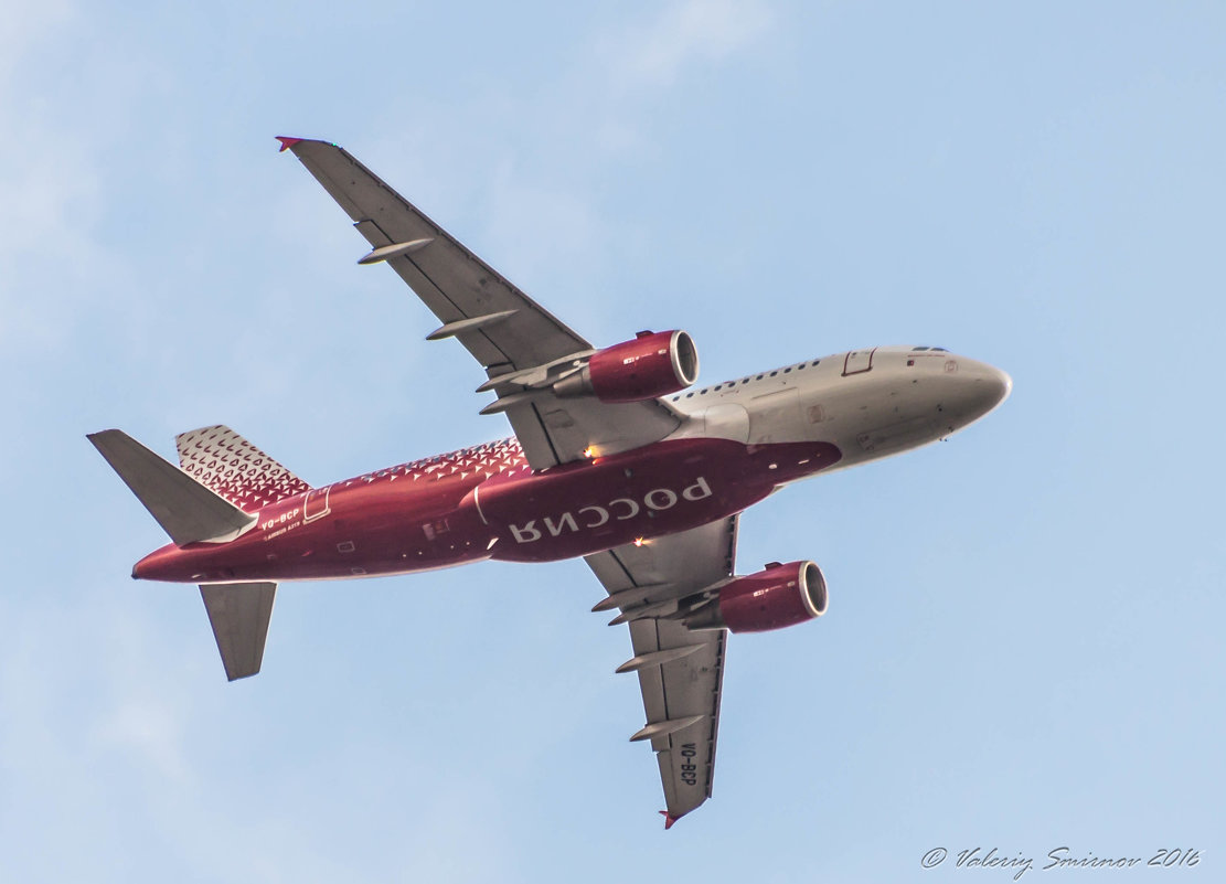 Оконный споттинг. A319 "Россия" - Валерий Смирнов