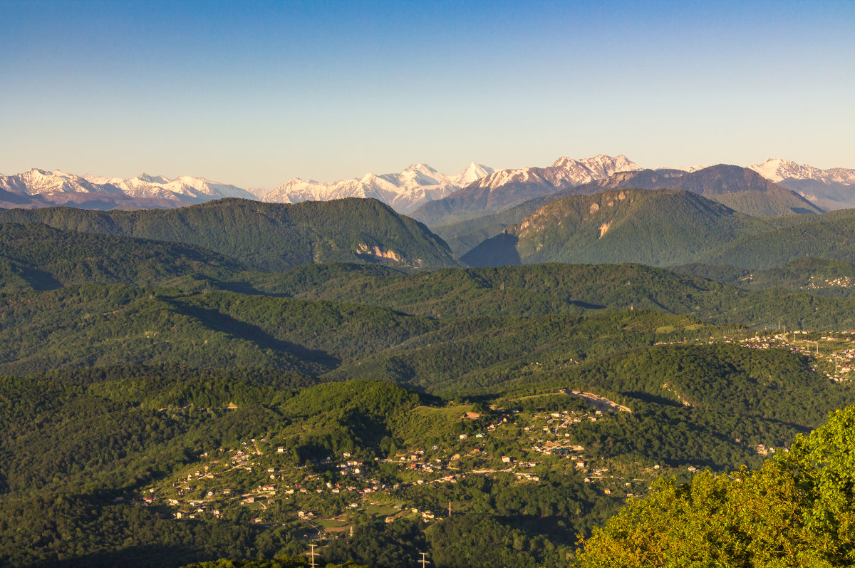Вид со смотровой башни, гора Ахун, Сочи - Евгений Землянухин