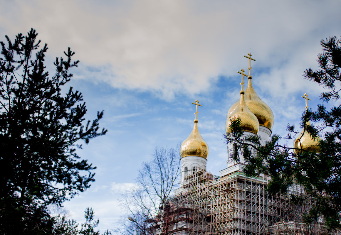 Строящийся храм в Архангельске. - Ирина Кузина