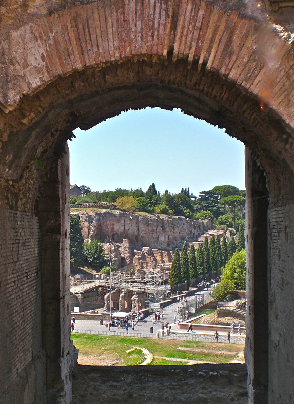 Вид на Римский форум из Колизея - Елена 