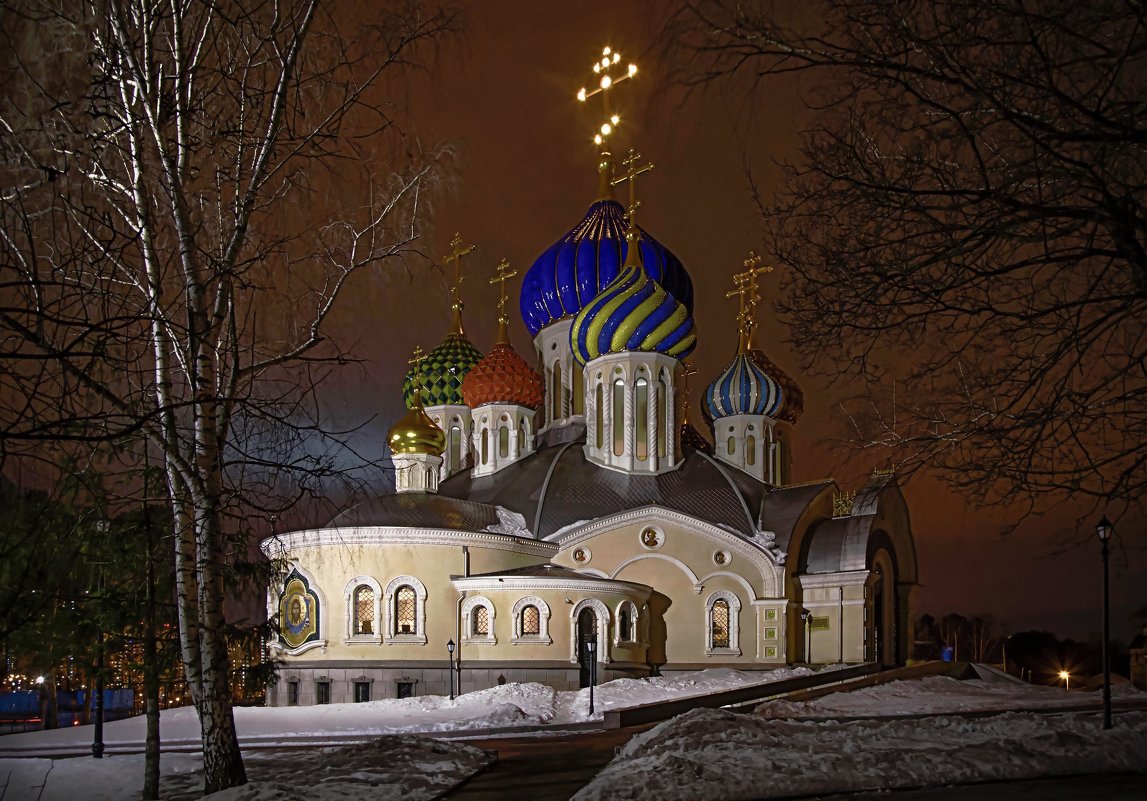 Вечером в Переделкино зимой. - Viacheslav Birukov