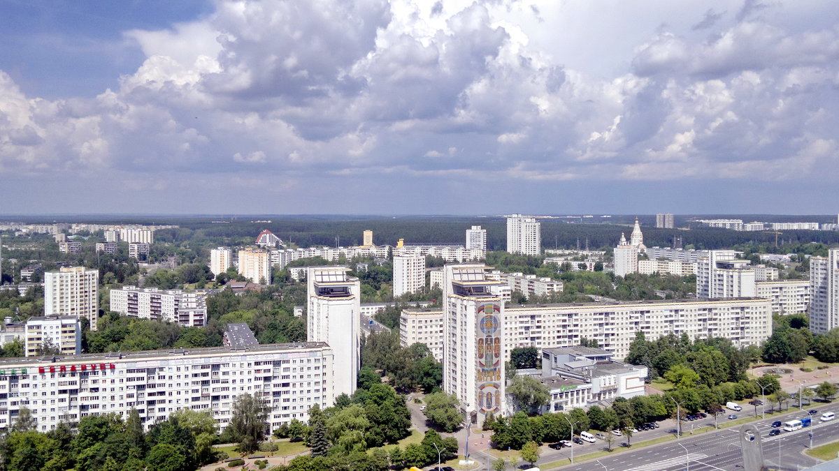 С 23 этажа Национальной библиотеки в Минске - yuri Zaitsev