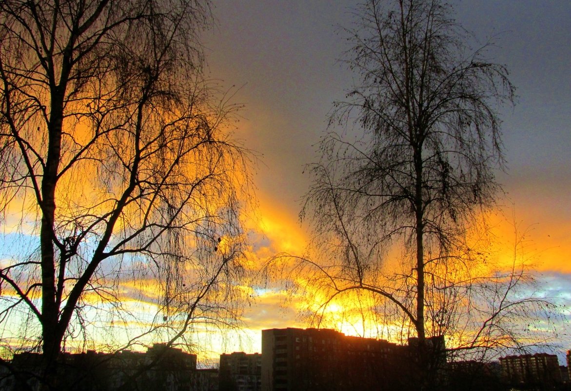 Утреннее небо  в городе - Leonid Tabakov