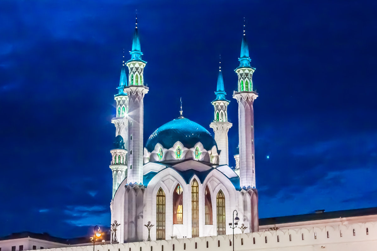 Красоты ночной Казани...Мечеть Кул Шариф.... - игорь козельцев