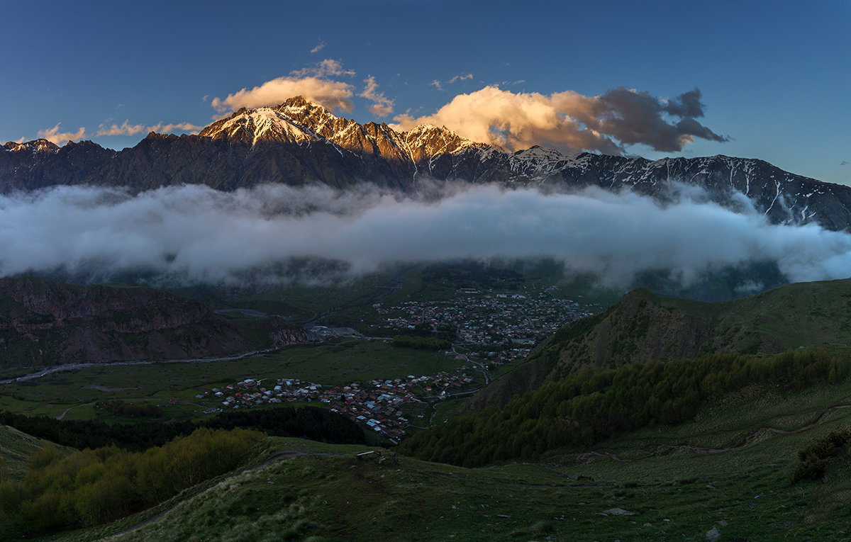 Панорама Казбеги