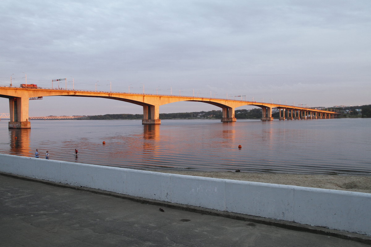 Мост подсвеченный закатом - esadesign Егерев
