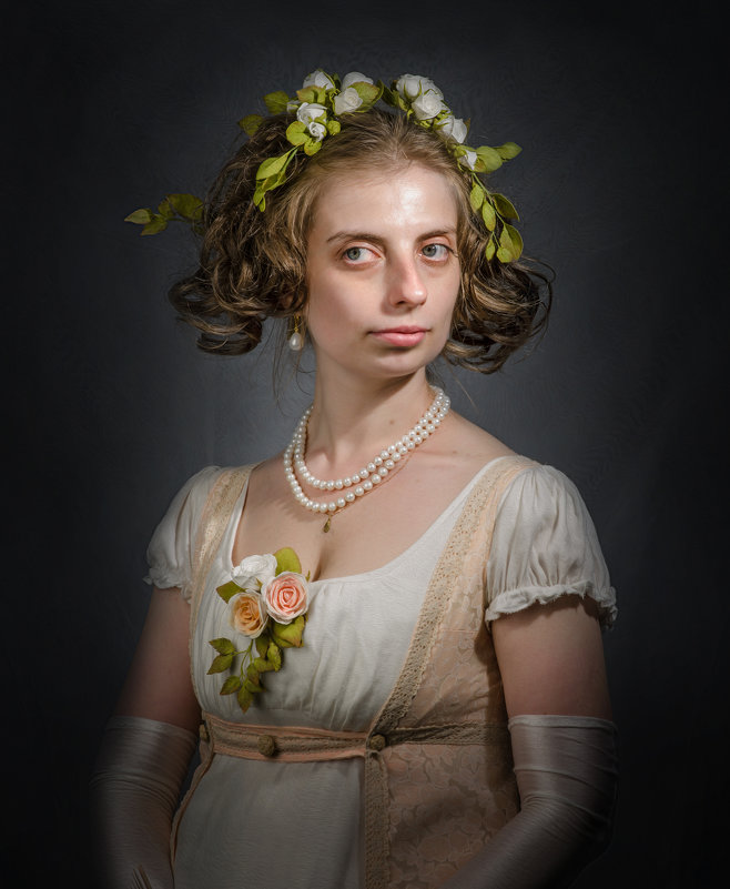 Дама с цветами в волосах - Олег Дроздов