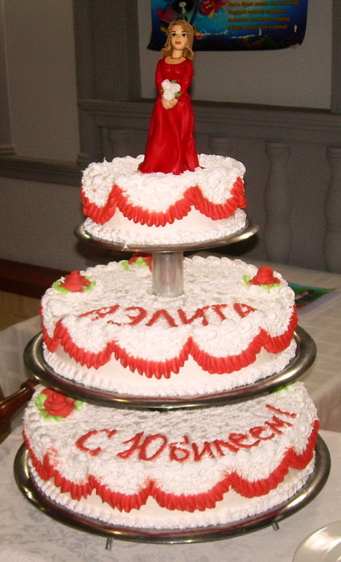 Юбилейный торт для подруги - татьяна 